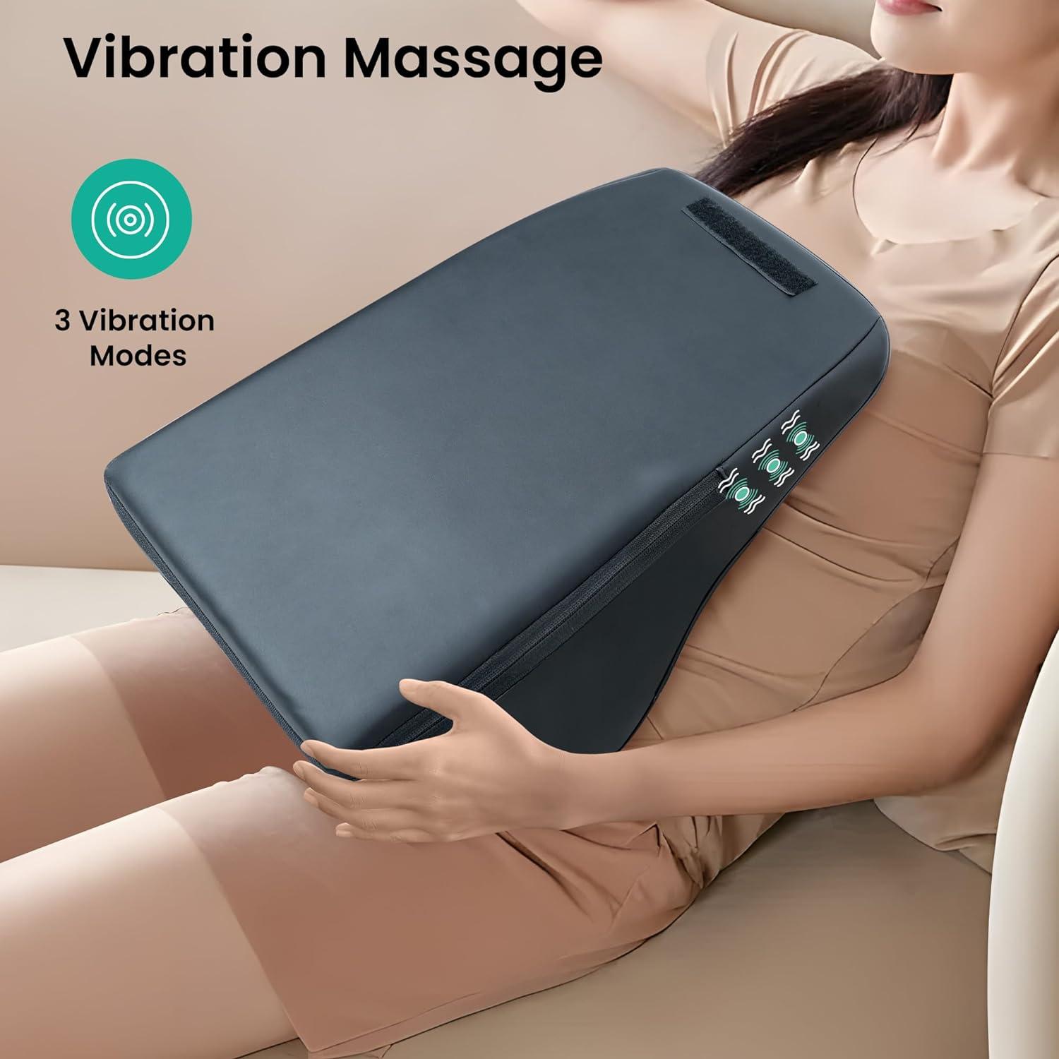 3d shiatsu & vibration massage pillow with heat HoMedics 3D Shiatsu & Vibration Massage Pillow with Heat main image 1