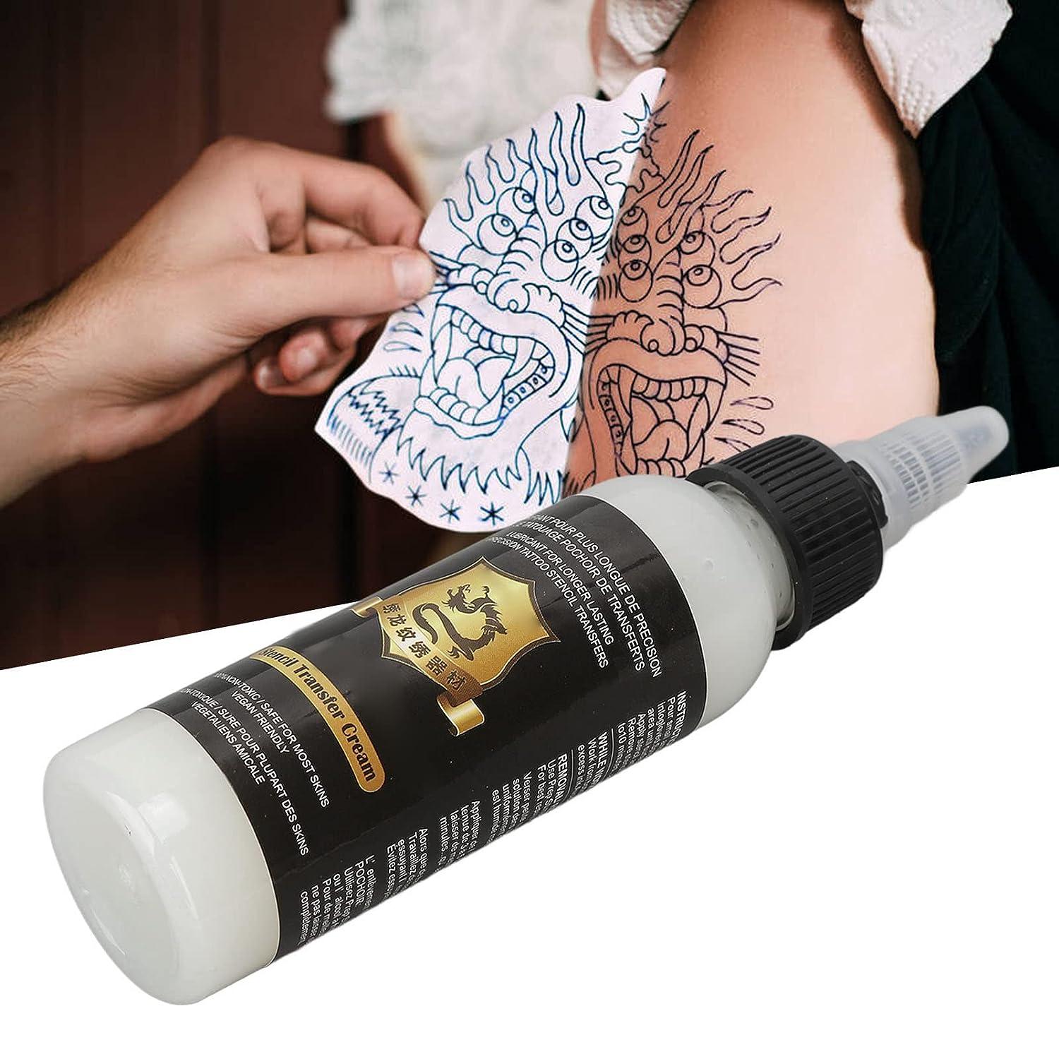 Tattoo Transfer Gel Solution Tattoo Stencil Application Solution Professional  Tattoo Transfer Cream for Tattoo Supplies Long Lasting 60ml