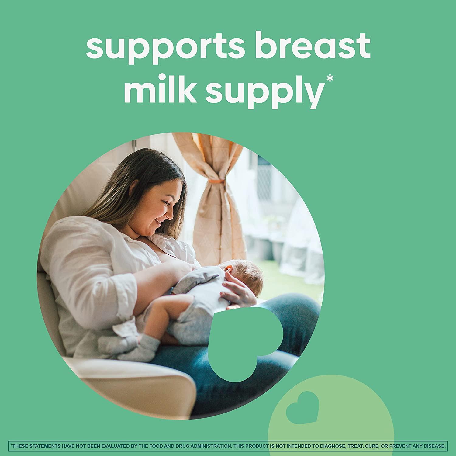 Upspring Milkflow Breastfeeding Supplement Capsules Fenugreek