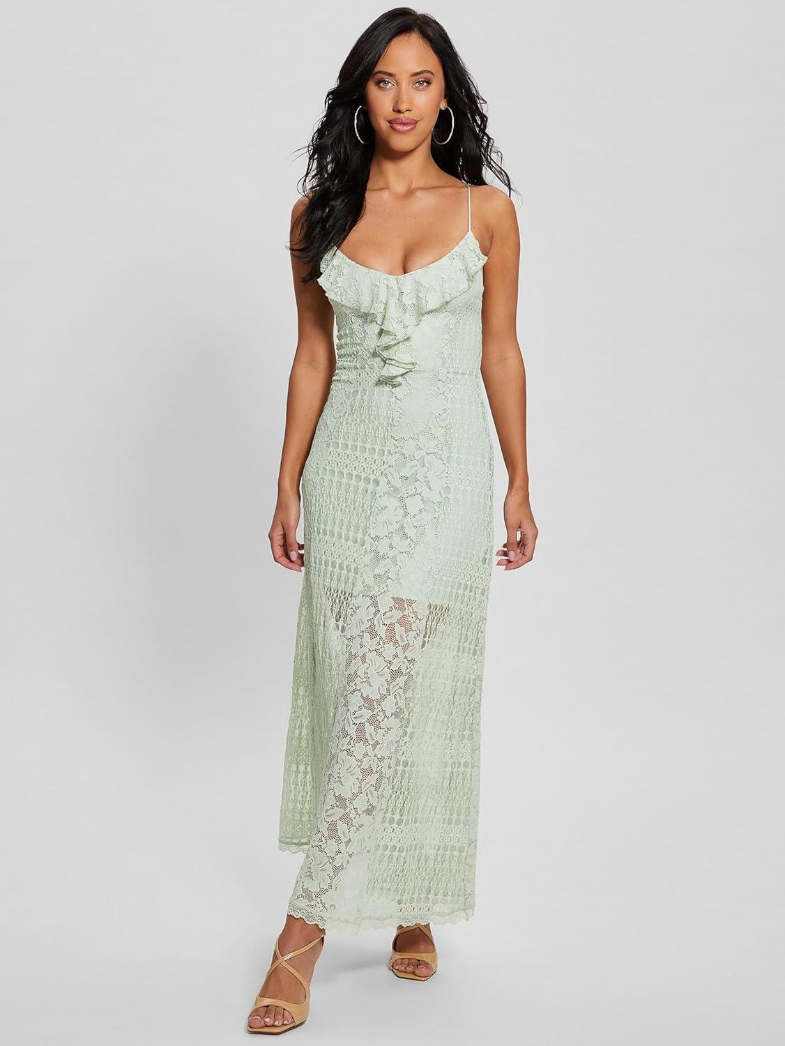 Kellie Lace Maxi Dress - Large Dusty Fern Multi | Shop Now | Buy Now with  Express International Delivery | GoSupps.com