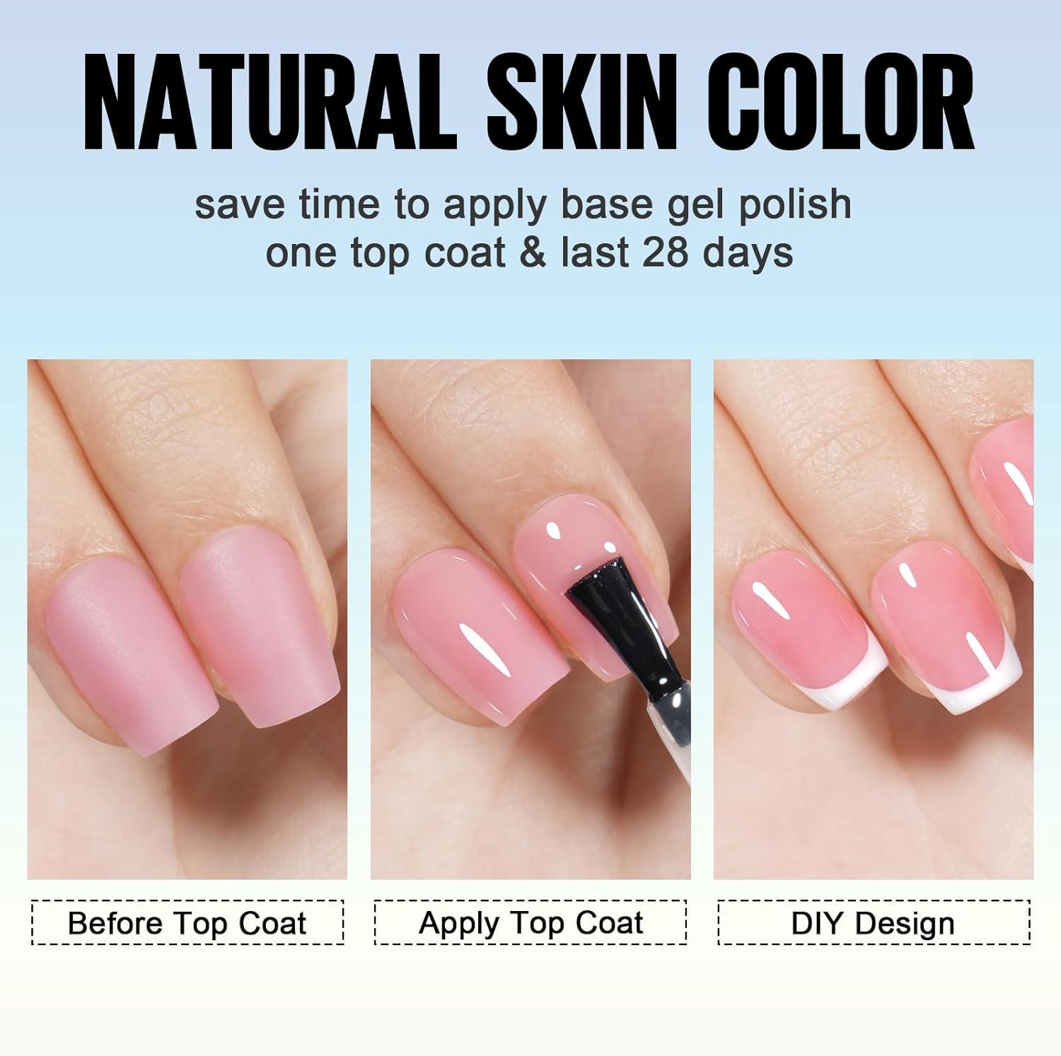 Matte Finish Nail Extensions for Natural Look