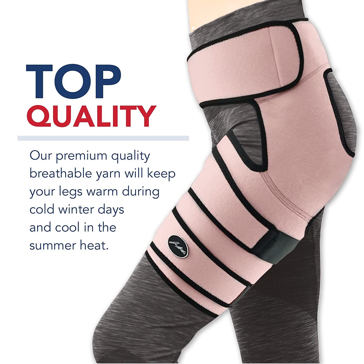 Doctor Developed Strengthening & Stabilizing Hip Brace for Men & Women -  Hip Brace for Sciatica Pain Relief - Compression Wrap for Hip Pain - Hip