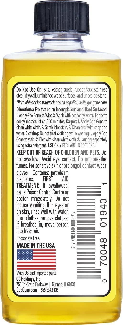 Goo Gone Original 2 Ounce Surface Safe Adhesive Remover Safely