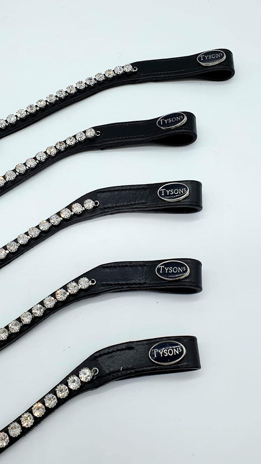 COURROIE FRONTALE EASY CHANGE CHAÎNE BANDEAU Cheval Perles Or Paillettes PONY VB WB
