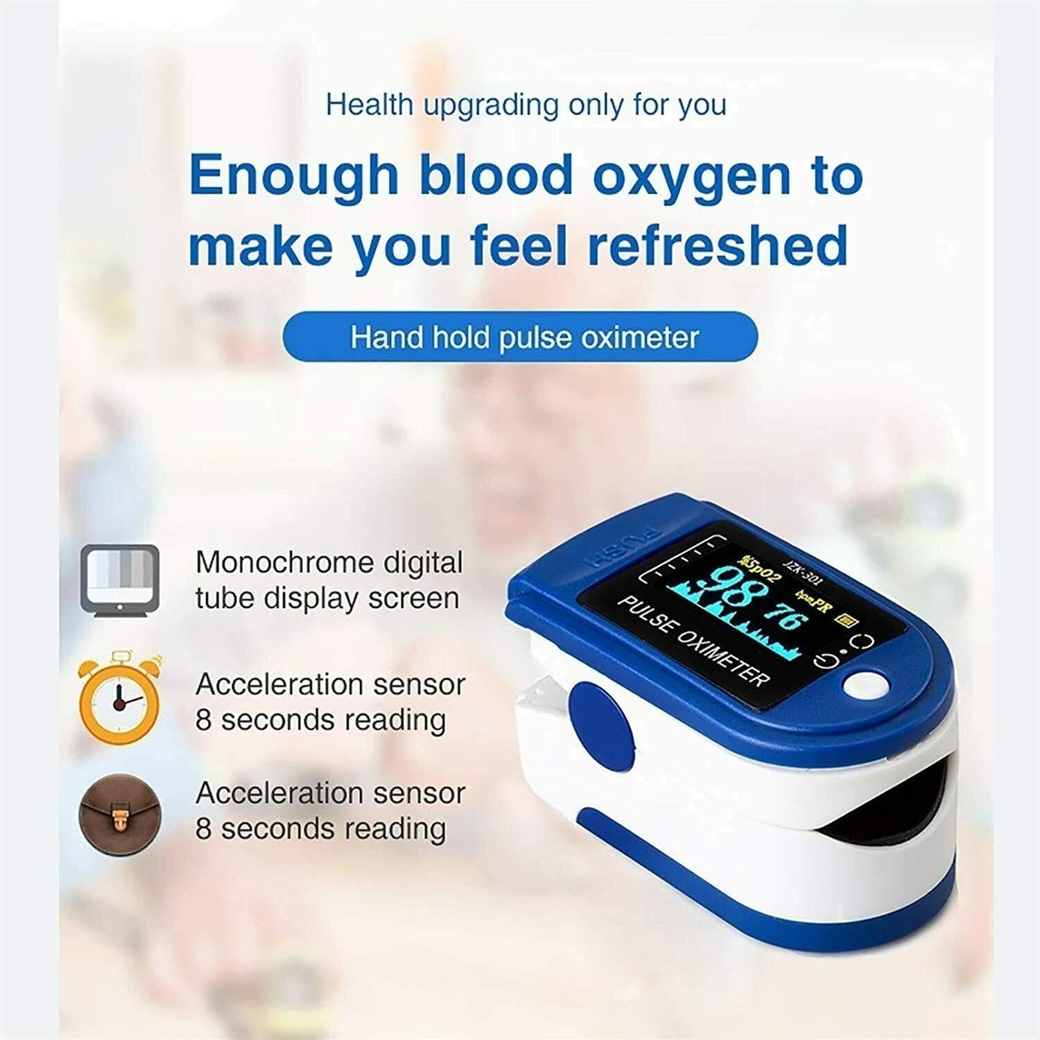 Oxygen Saturation Monitor GENERISE Pulse Oximeter for Adults & Children