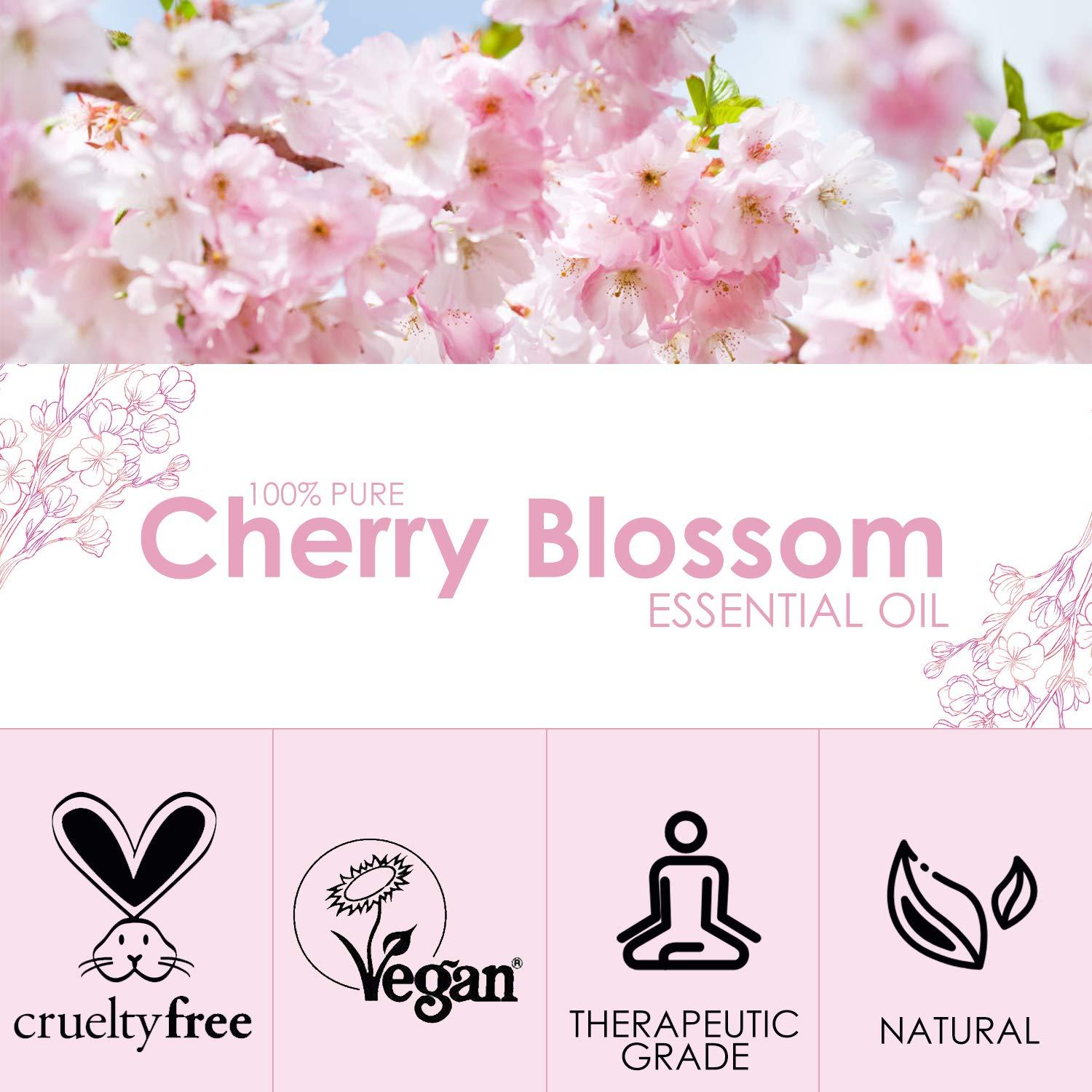 Cherry Blossom Essential Oil 120ml (4 Fl Oz), SALKING Pure & Natural