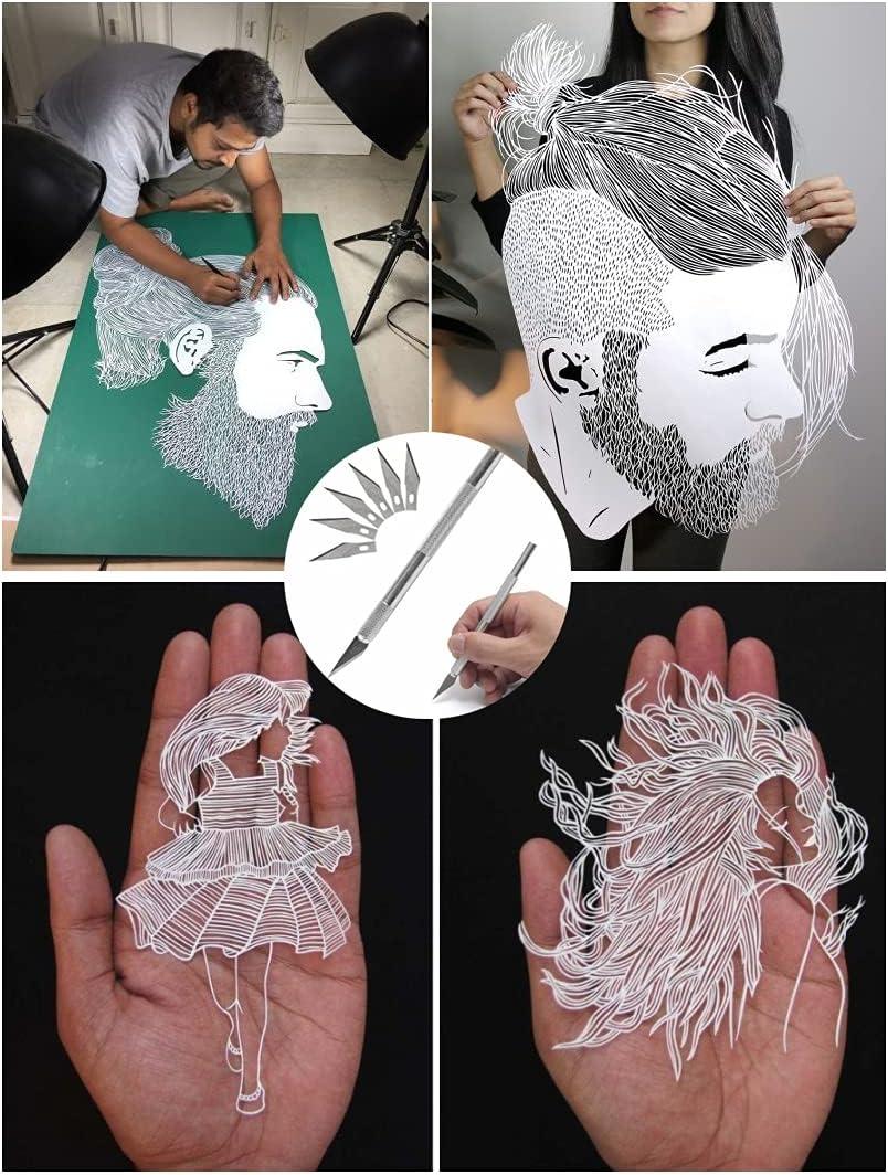 43Pc Exacto Art Knives & Blades Precision Carving Craft Knife Hobby