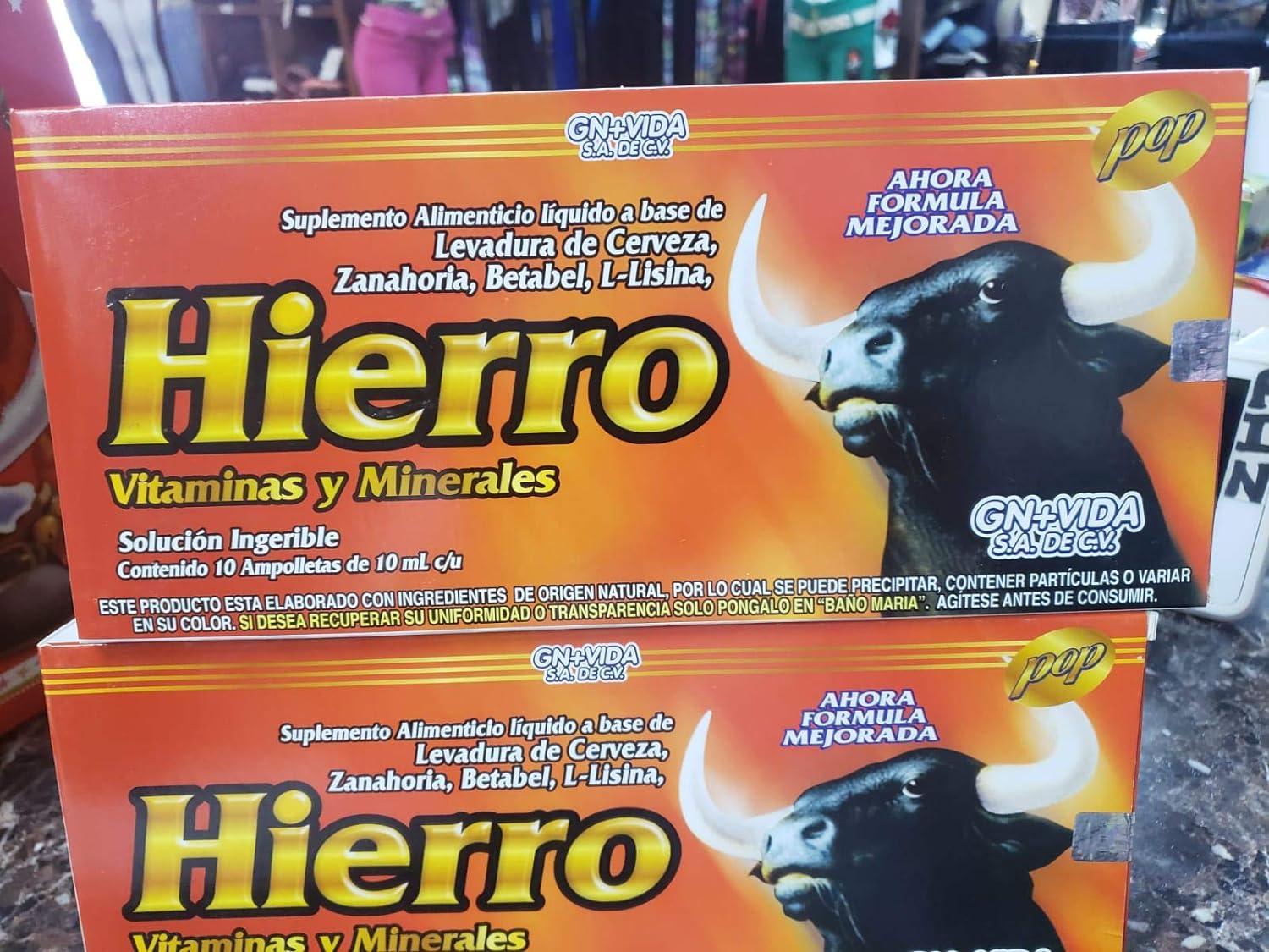 Iron Vitamins & MineralsLiquid Supplements Hierro Vitaminas y