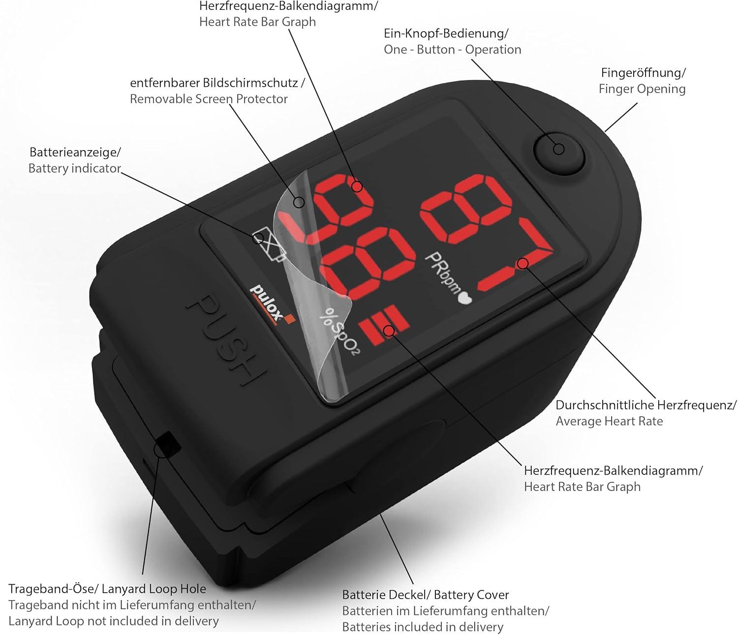 Buy Pulse Oximeter Pulox PO-100 Solo | Accurate SpO2 & Pulse ...