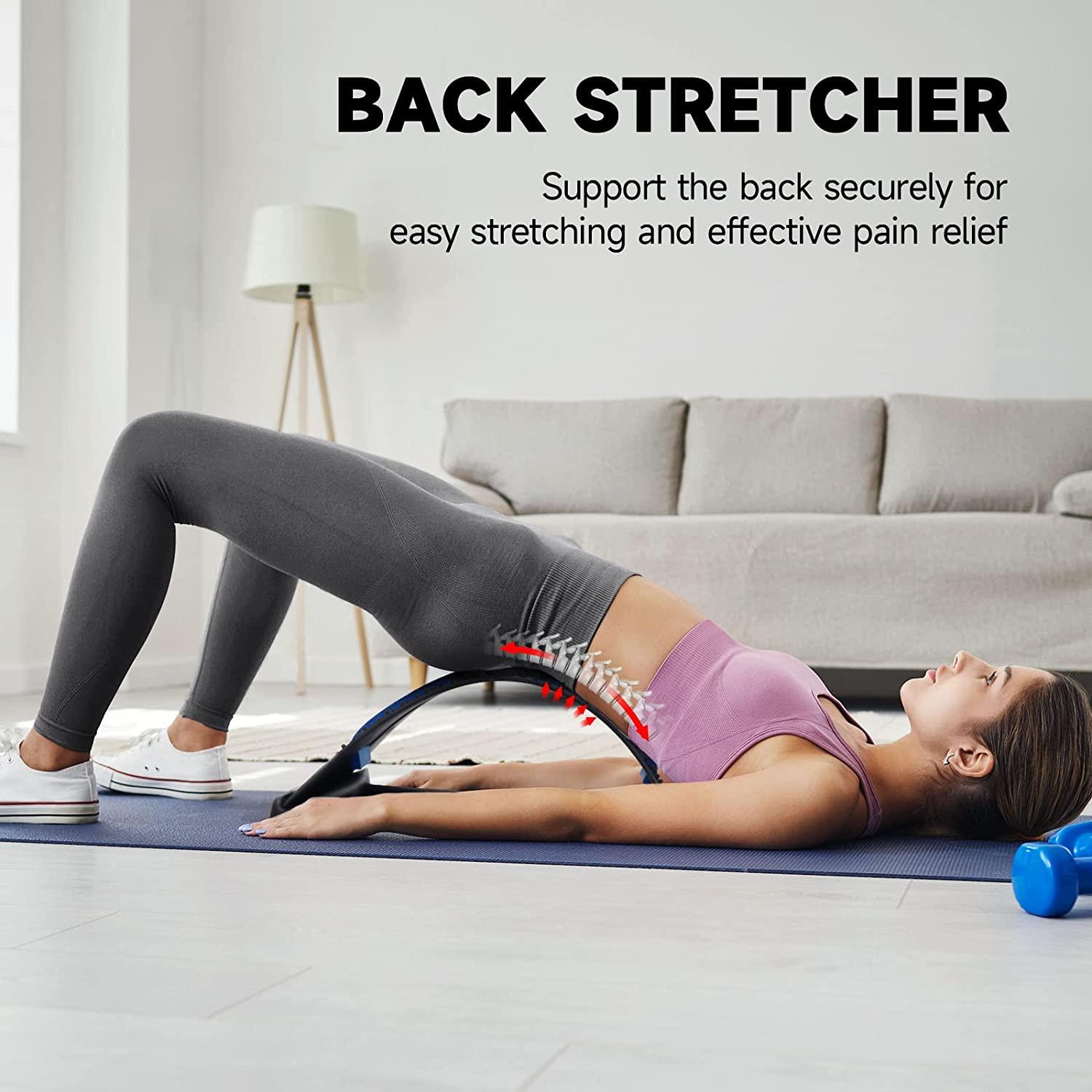 Back Stretcher, Popper Spine Upper Lower Back Pain Relief Cracker Device  Lumbar.