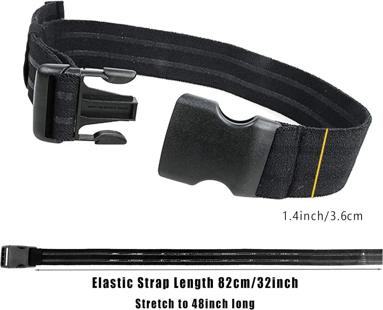 Leg Strap Tactical Thigh Belt for Holster Military Outdoors EDC Leg Hanger  Band Thicker and Longer Unisex Black 2 pack