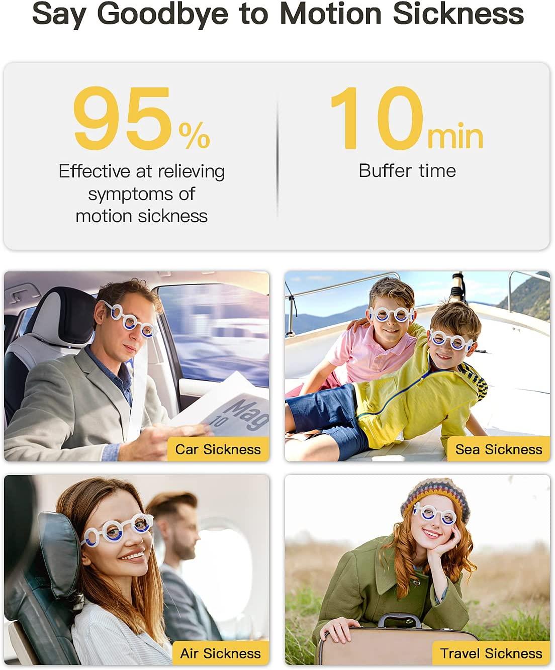 NEOISM Anti Motion Sickness Glasses Relieve Carsickness Airsickness