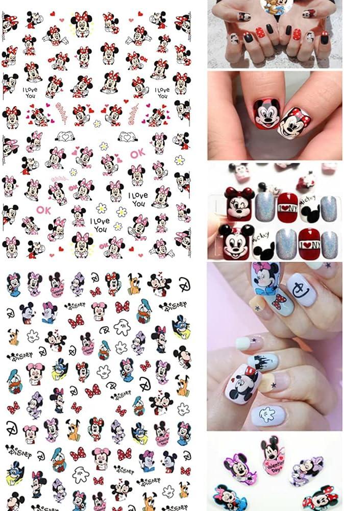 Tezocr Cute Nail Stickers 6 Sheets Nail Art Stickers 3D India | Ubuy