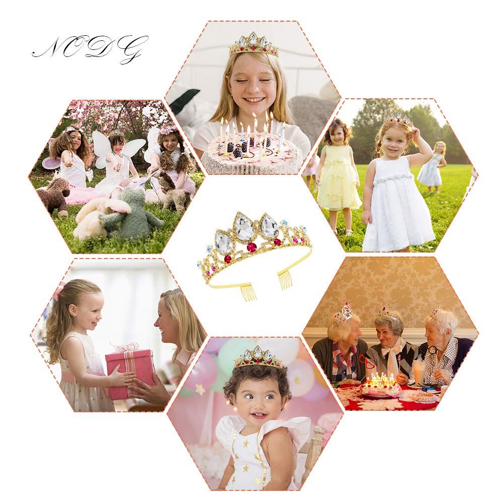 Tiaras Y Coronas Nodg Para Mujer Con Peineta Gold Crown F