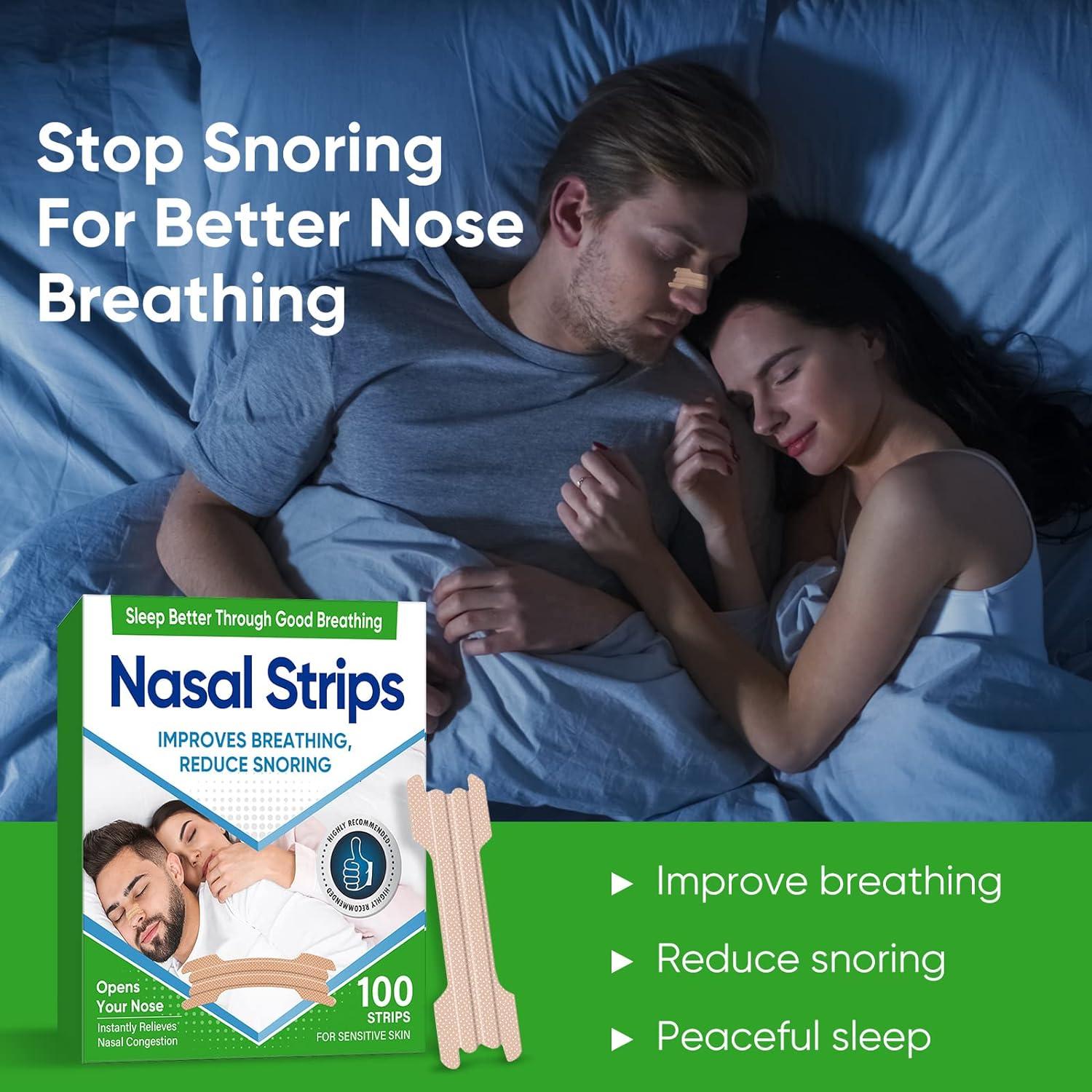 100PCS Nasal Strips for Snoring - Extra Strength Anti Snoring Solution