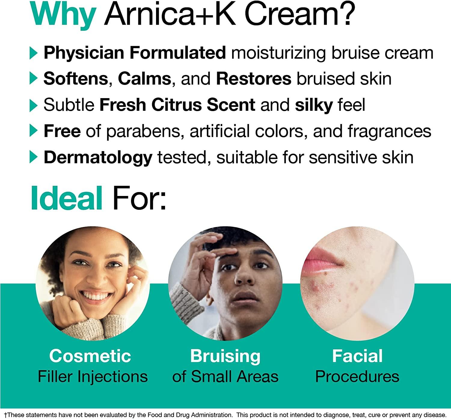 VitaMedica Arnica Vitamin K Topical Cream Sensitive Skin Softens Calms