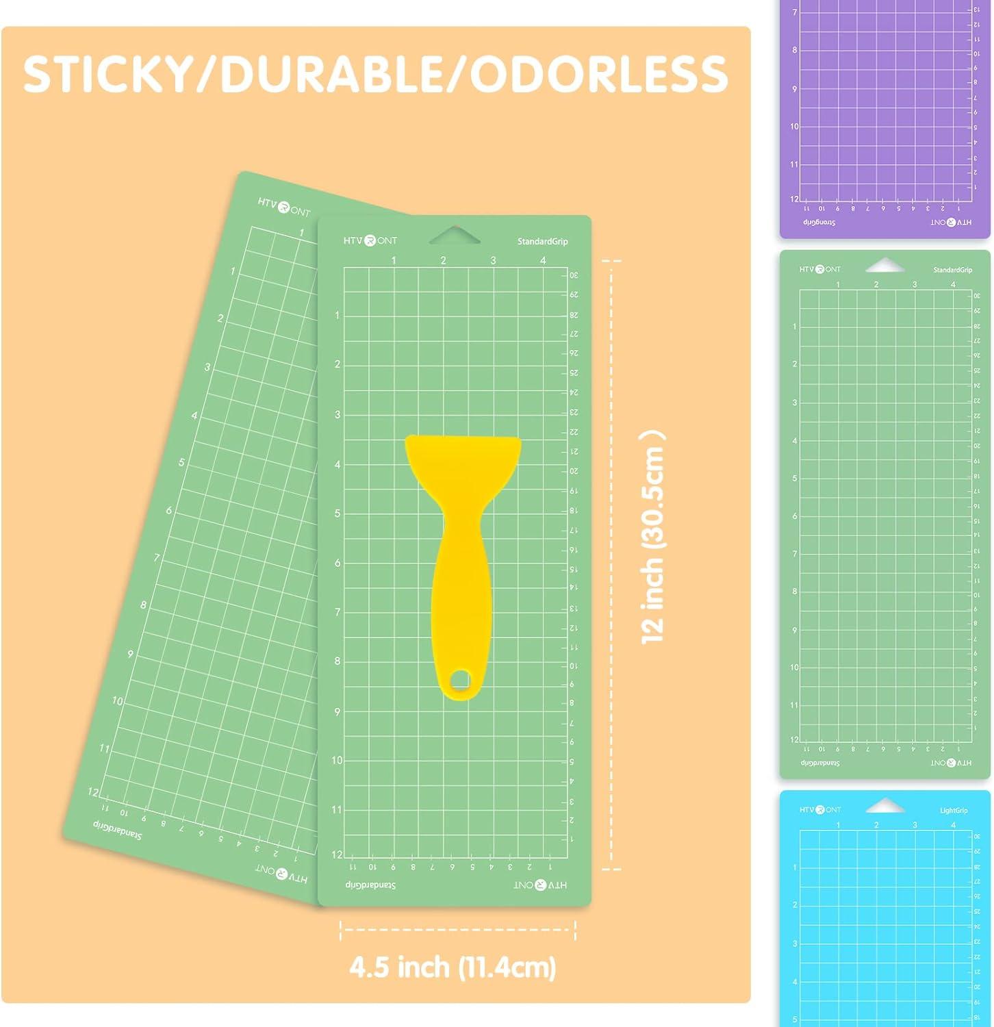HTVRONT Standard Grip Cutting Mat For Cricut Joy 3 Pack 4.5"X12" Quilting Mats For Cardstock