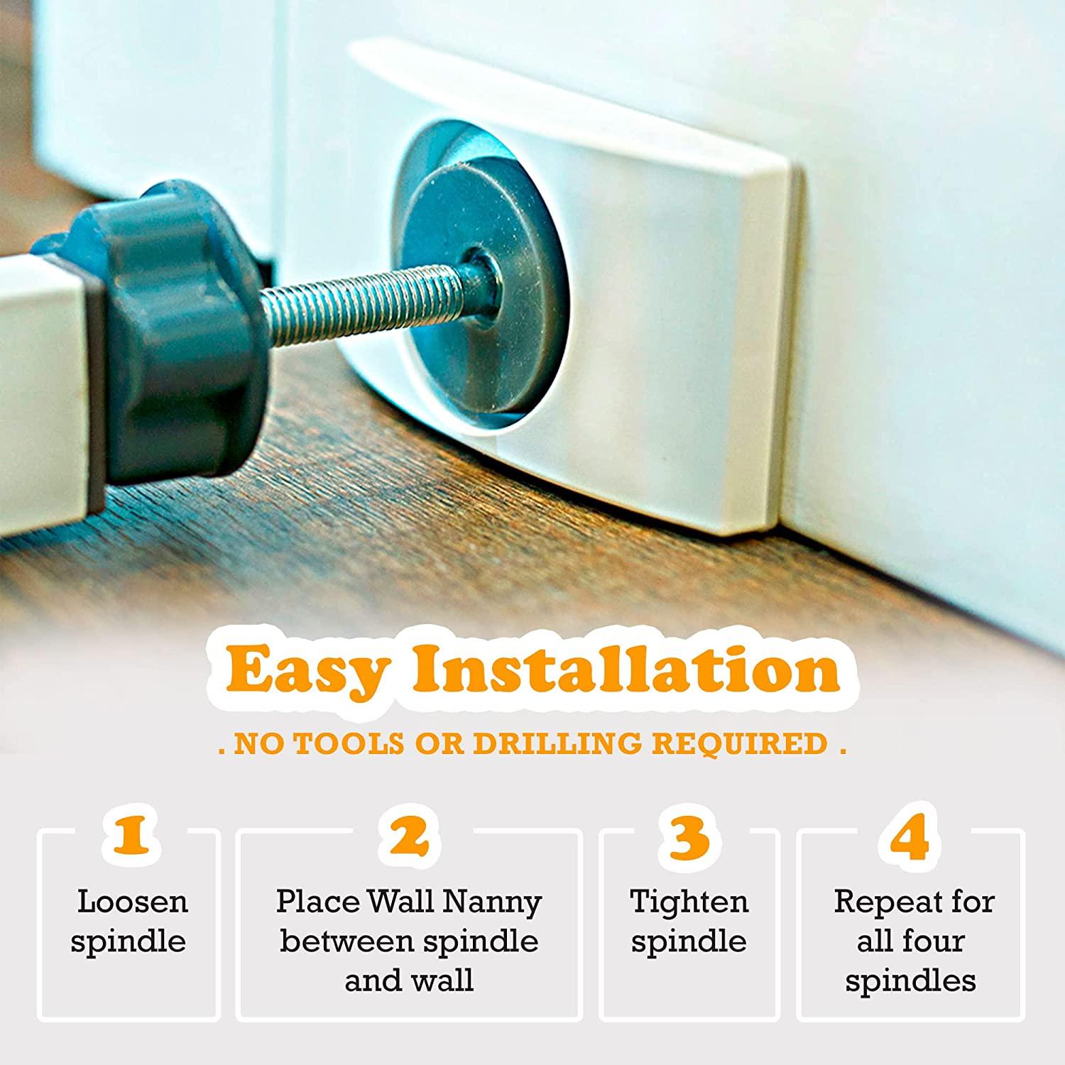 Wall Nanny Baby Gate Wall Protector (Made N USA) Protect Walls