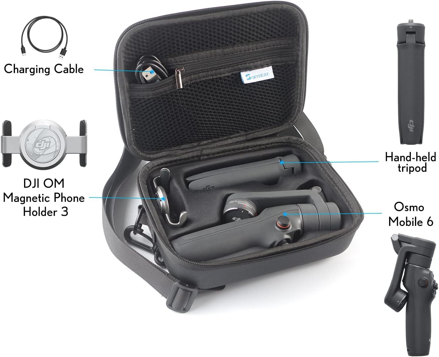 DJI Osmo Mobile 6 Smartphone Gimbal with Shoulder Bag, Cleaning Kit, Smart  Light CP.OS.00000213.01 K3
