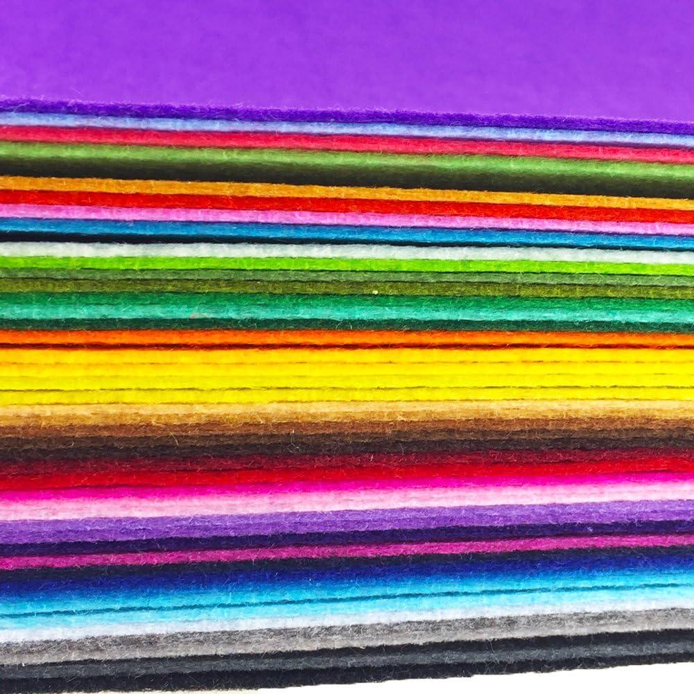 Craft Felt Sheets 20 x 30 cm -60 Colors Multicolor 