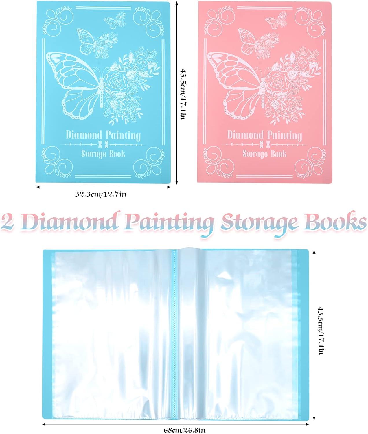  NIHO-JIUMA A3 Diamond Painting Storage Book, 40 Pages Diamond  Art Portfolio Painting Storage Book in Blue, Suitable for 30X40cm/12x16  Inches Diamond Painting. : Arts, Crafts & Sewing