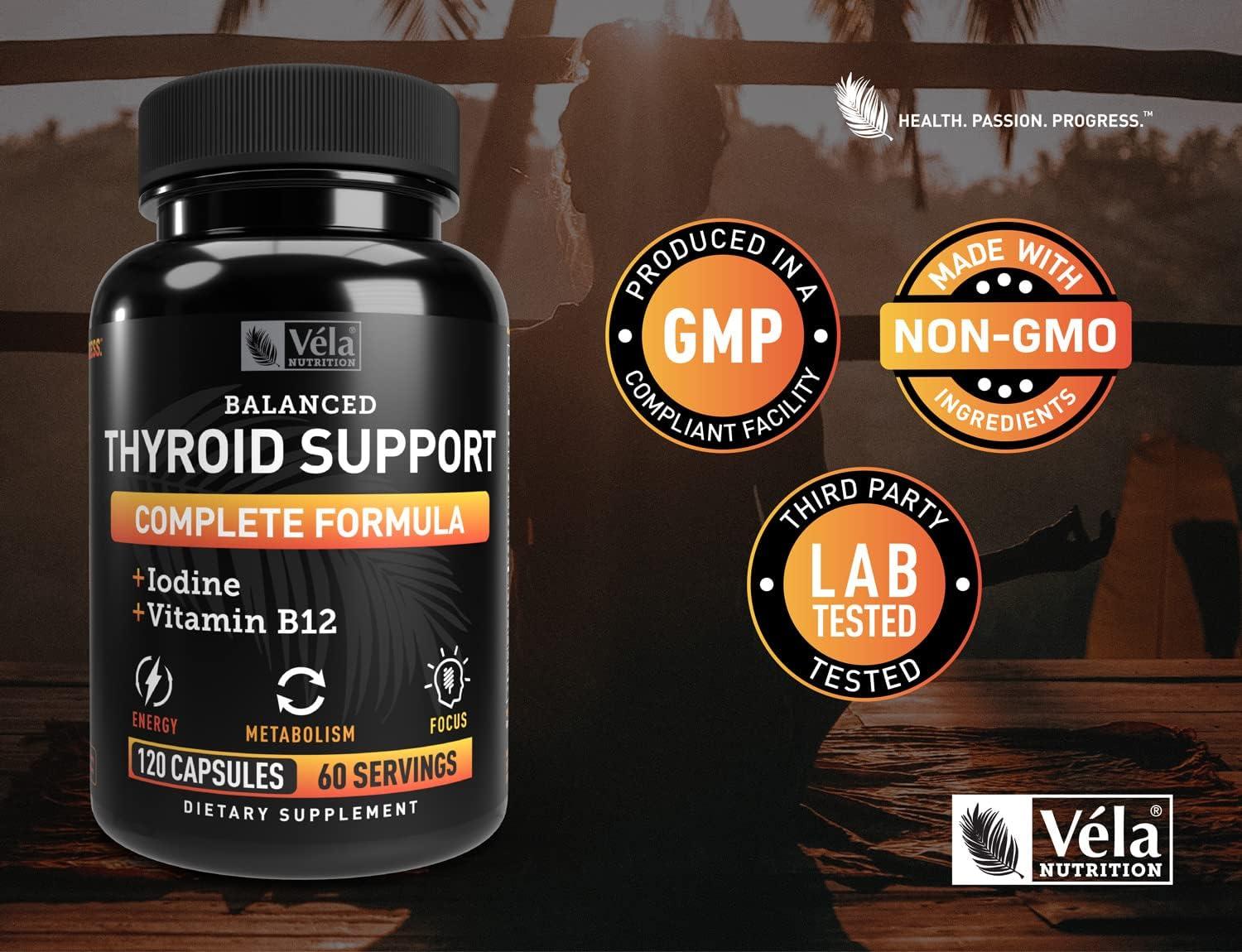 Thyroid and Energy Support Complex with Iodine Supplement, Increase