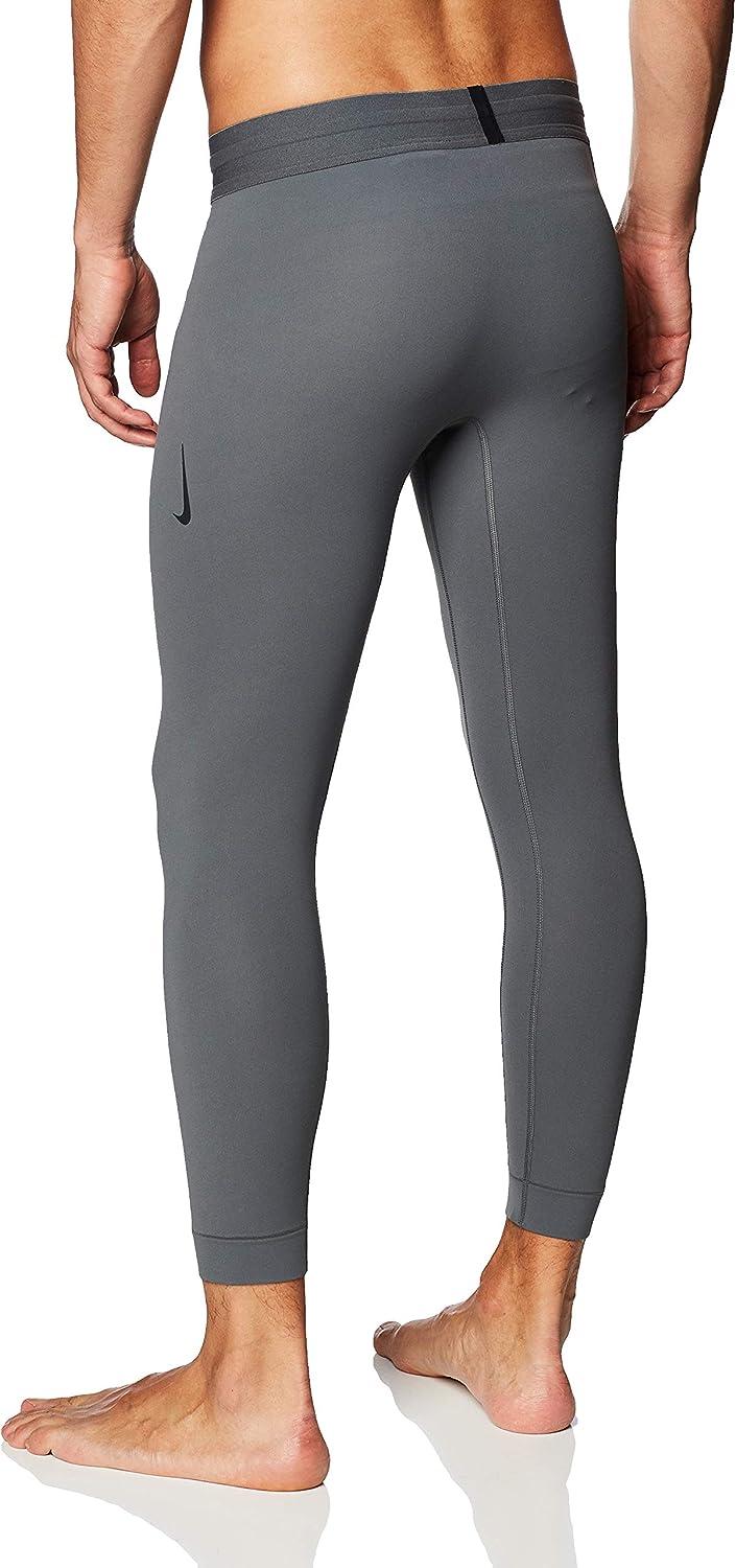 Nike Men's Infinalon 3/4 Yoga Tights Training Pants Large Iron Grey