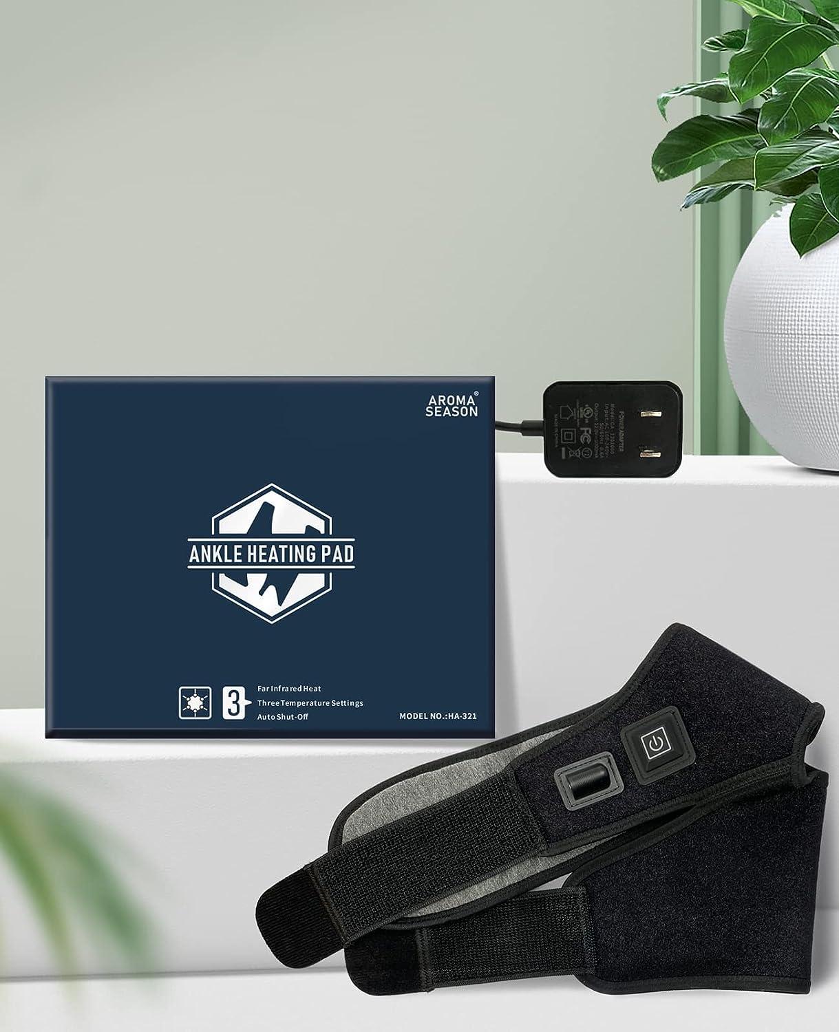 Aroma Season Ankle Heating Pad Adjustable Heated Ankle Wrap Quickly