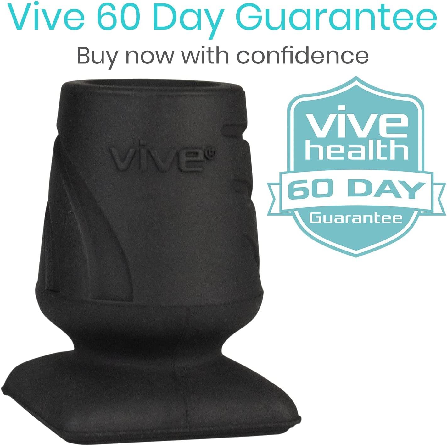 Vive Cane Tips Rubber Heavy Duty Replacement Attachment Feet (2 PCS