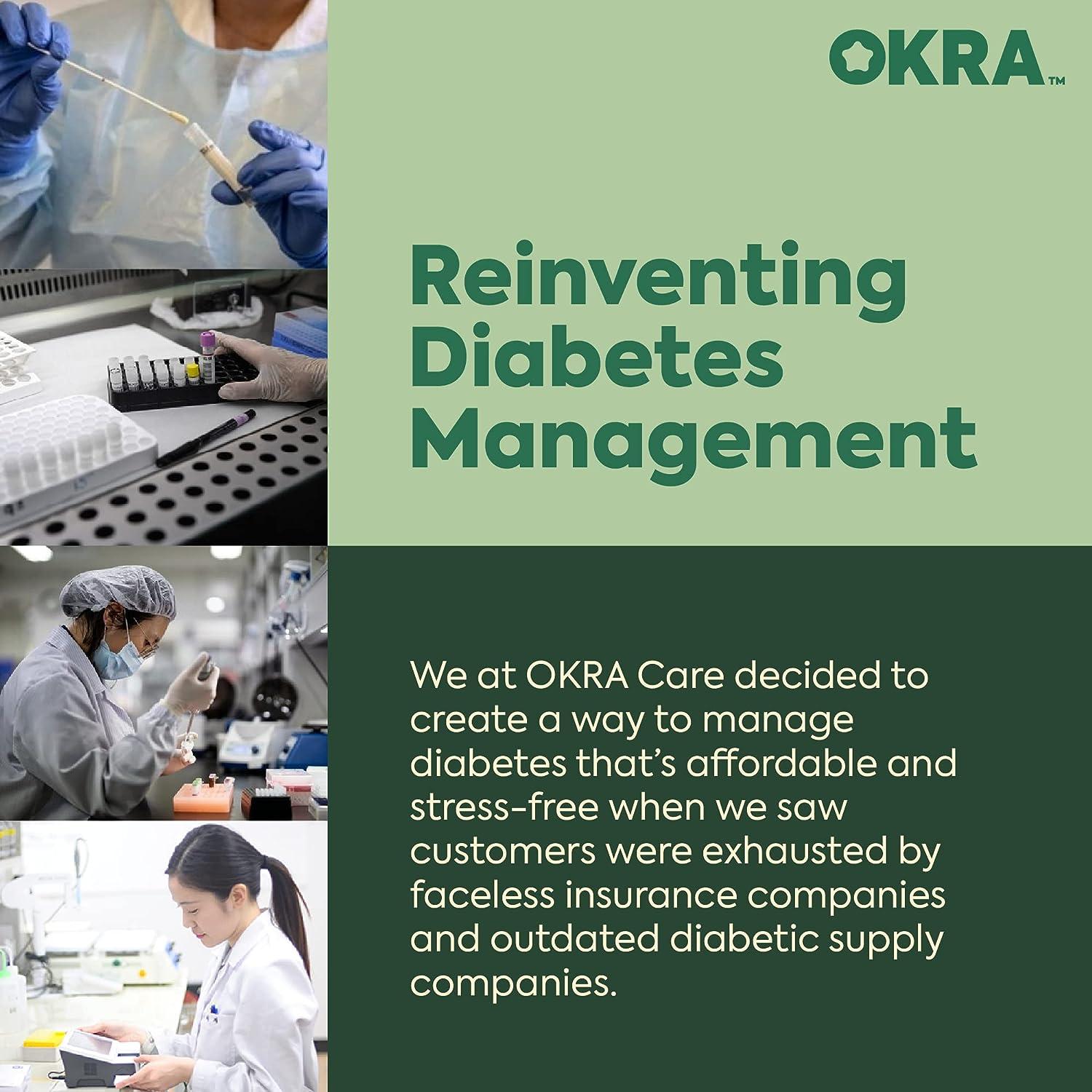 OKRA Diabetes TestingKit Refill BloodSugar Test Glucose Strips and