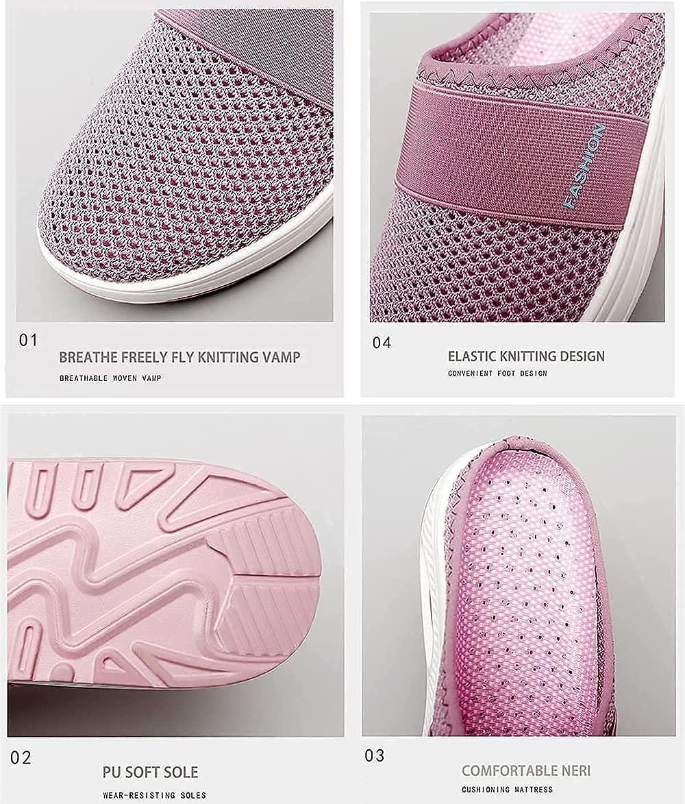 Hopomart Women's Air Cushion Slip-On Walking Shoes - Orthopedic Diabetic  Shoes for Swollen Feet - Size 8.5 Black | Buy Now with Express  International Delivery | GoSupps.com