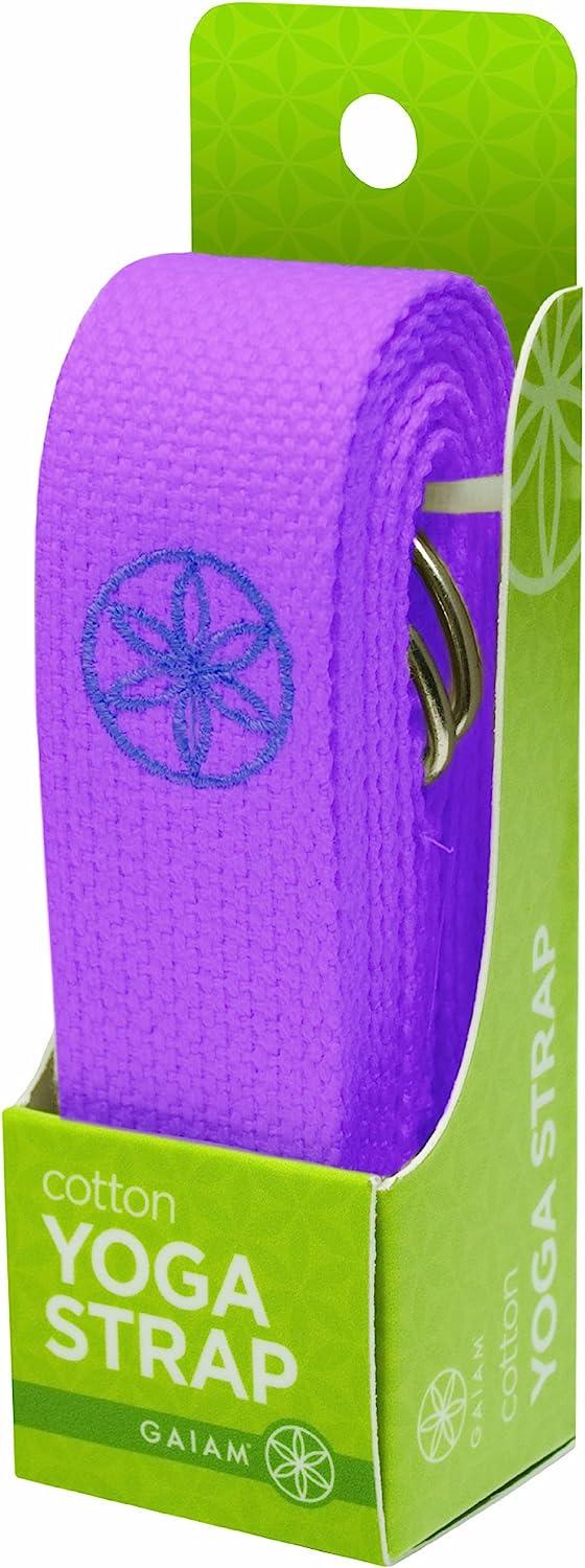  Gaiam Yoga Strap (6ft) Stretch Band with Adjustable