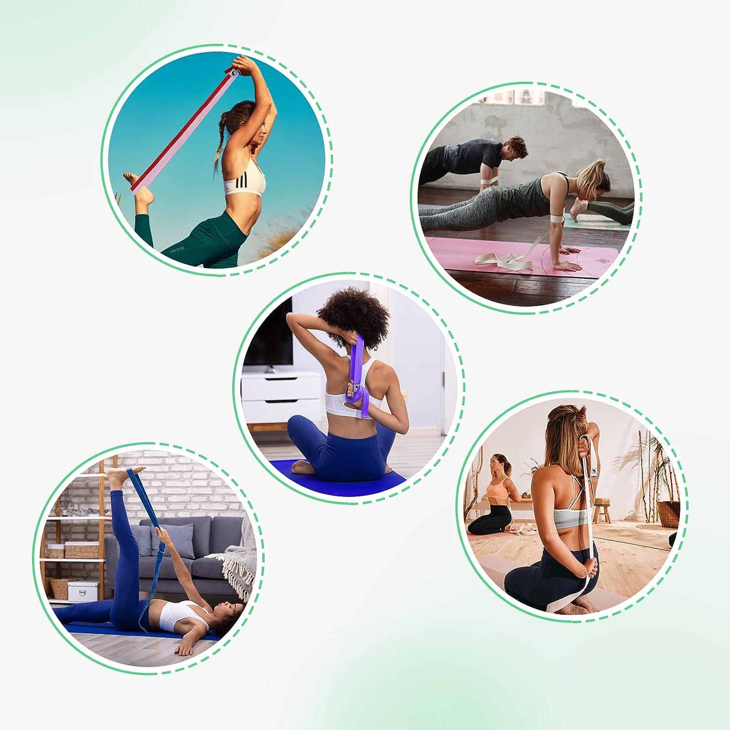 METEOR Essential Yoga Straps,Stretch Bands,Yoga Belts,Stretch