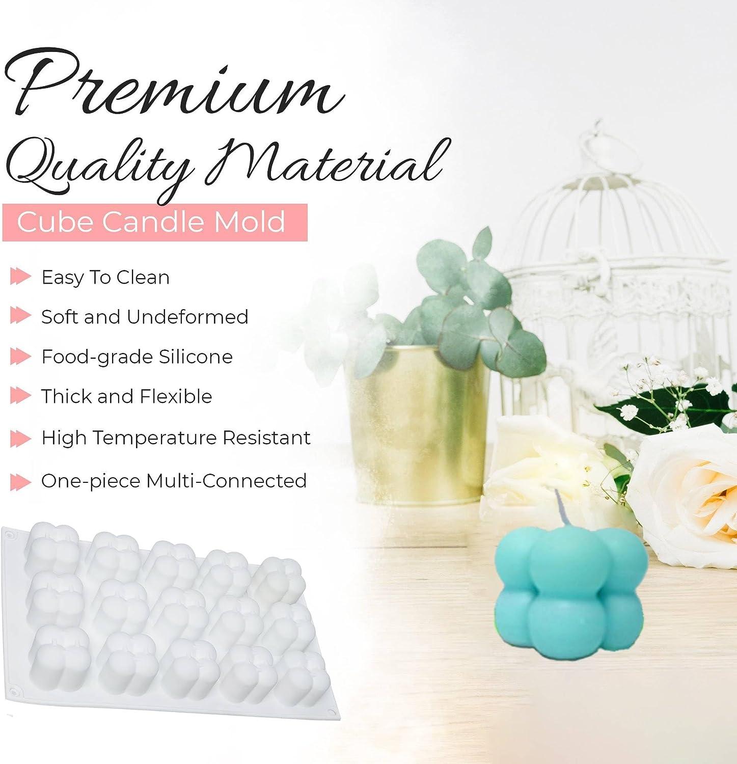 15 Cavity Bubble Candle Mold Very Cute Silicone Mold with 3 Meter Wick