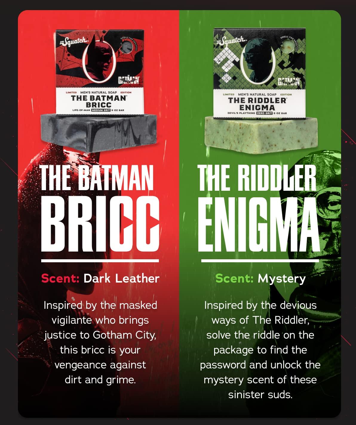 Dr. Squatch Limited Edition Soap. The Batman. The Riddler Enigma