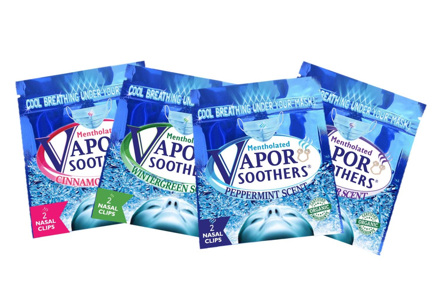 Vapor Soothers Nasal Dilator Clips, Cool & Easy Breathing Under Your