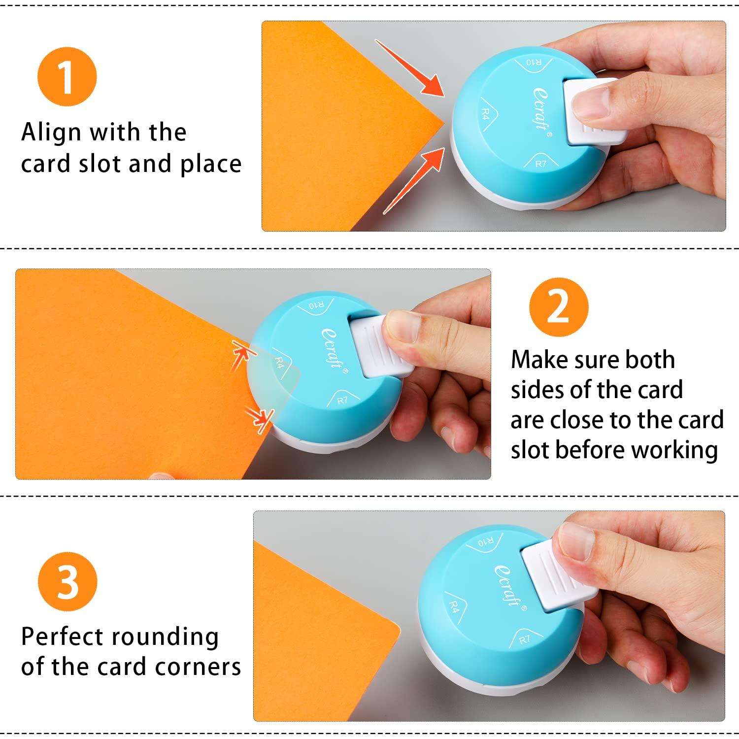 Ecraft Paper Corner Rounder Punch 3 in 1 (R4mm R7mm R10mm) Corner