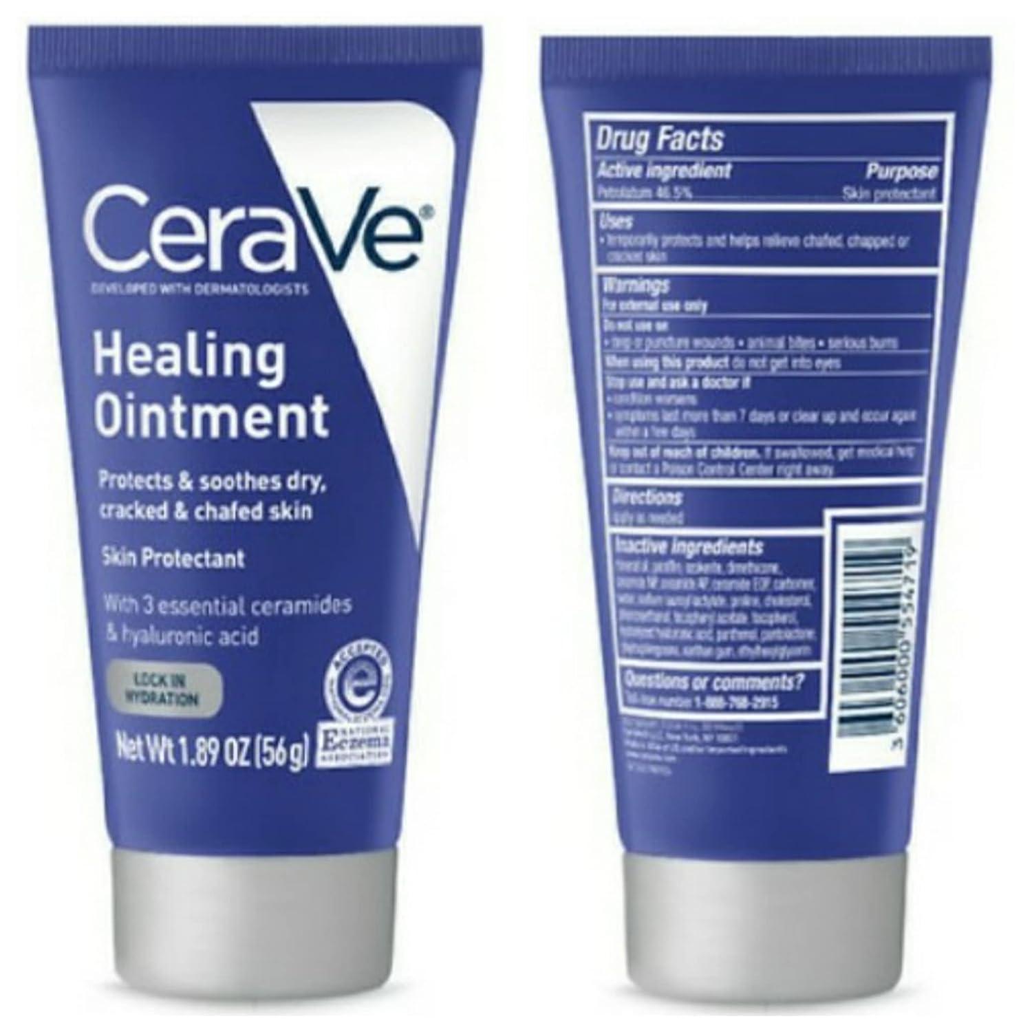 CeraVe Healing Ointment Bundle Conatins 12 oz Tub and 1.89 oz