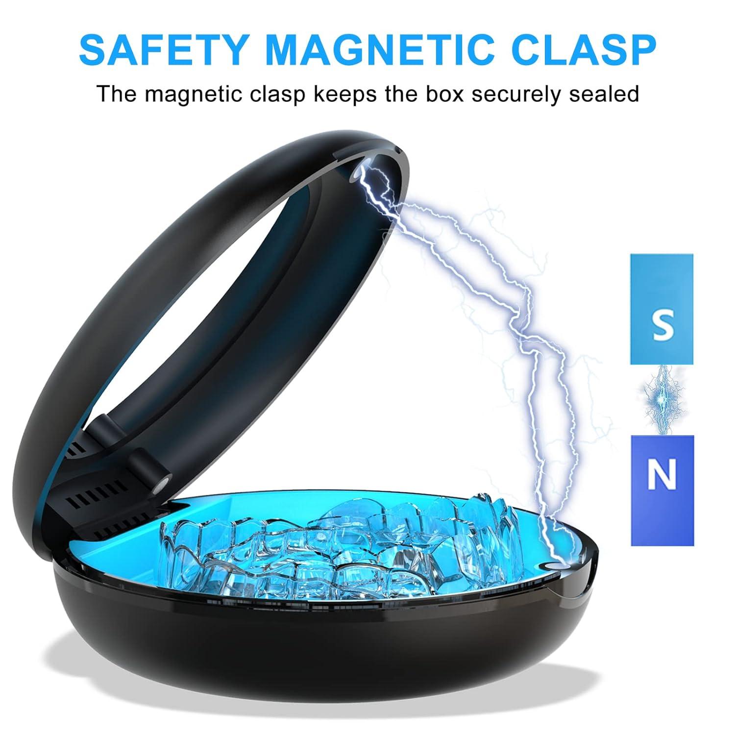 Geyfun Retainer Case UVC Disinfectant Aligner Holder Box with Vent