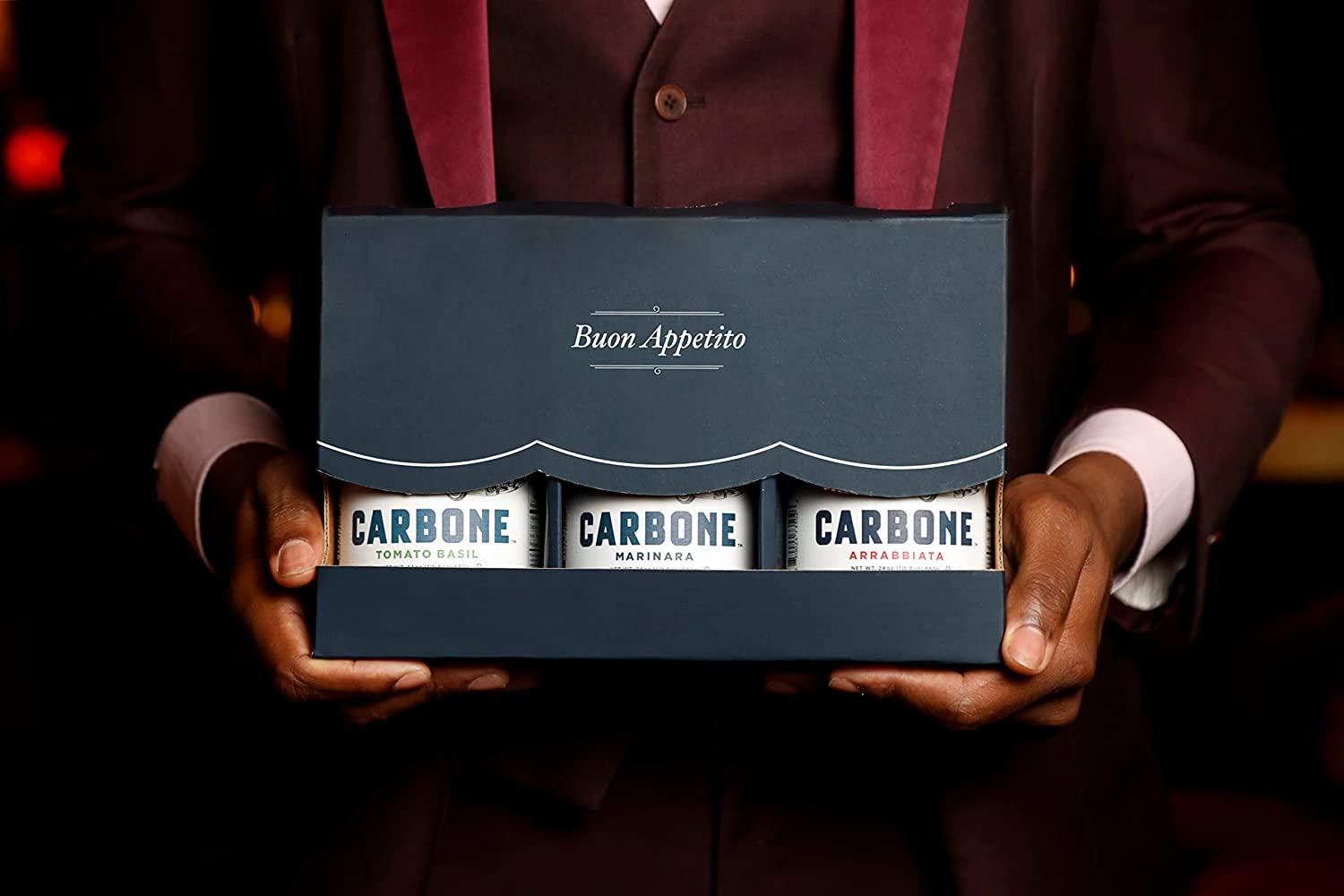 Carbone Pasta Sauce 3Jar VARIETY PACK of Marinara, Arrabbiata, and