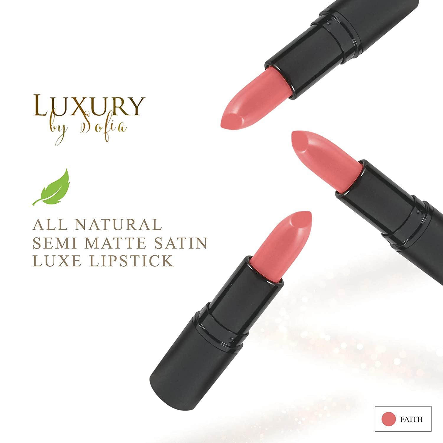 All Natural Semi Matte Lipstick Moisturizing, Non Toxic, Highly