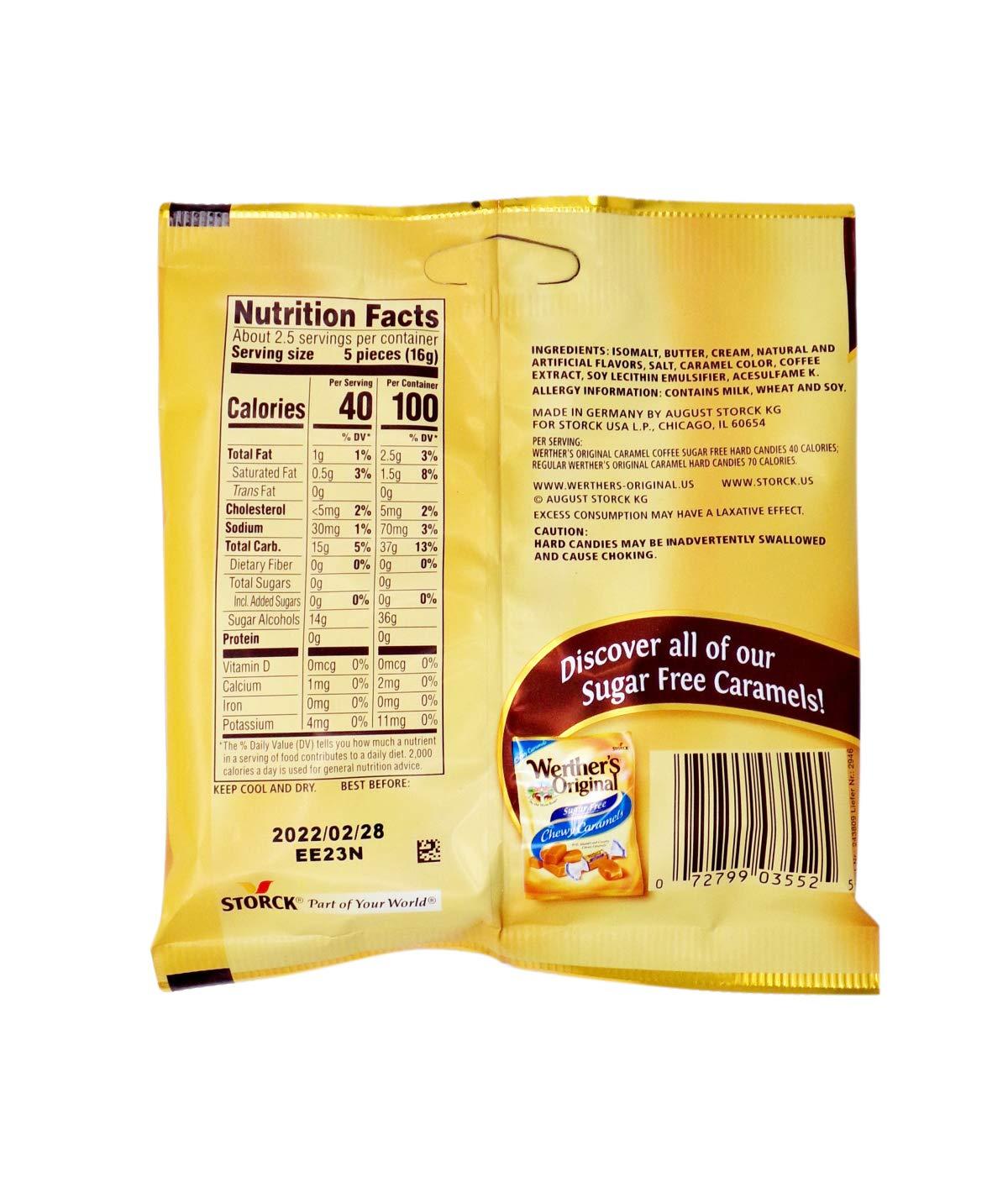 Werthers Sugar Free Candy Variety Pack Classic Caramel Flavored Hard