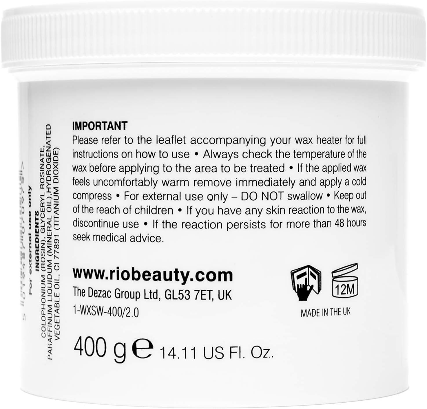 Rio Beauty Total Body Waxing Deluxe Soft Wax white
