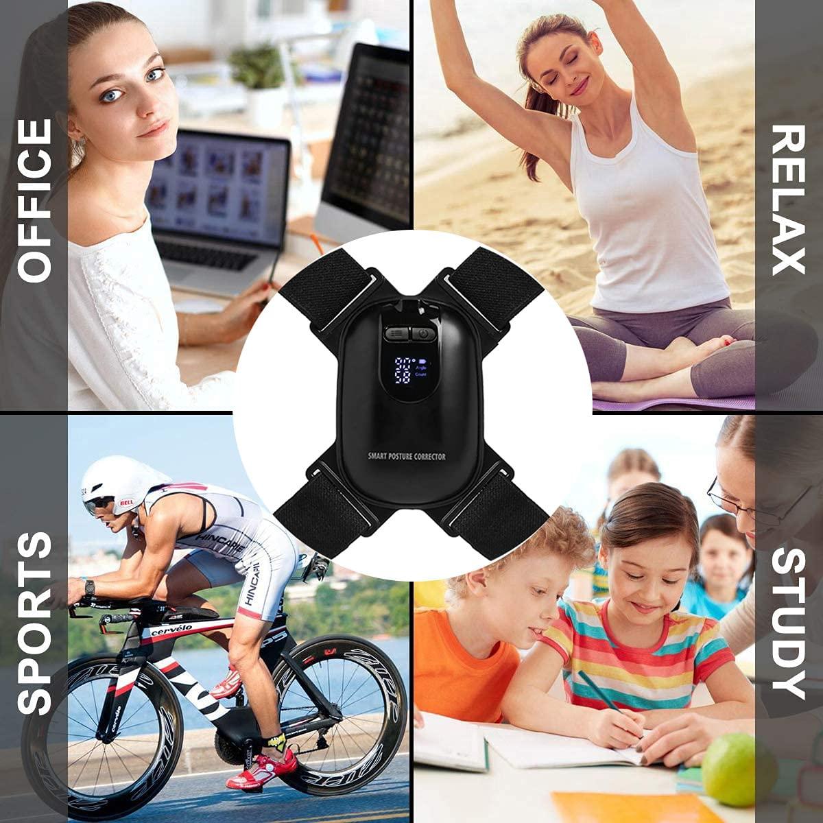 Smart Posture Corrector with Sensor Vibration Reminder for Men and