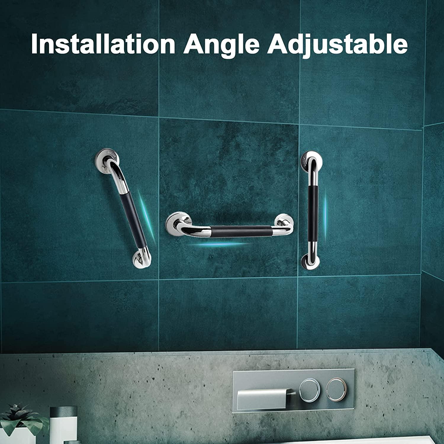 Safety Grab Bars for Bathroom 2 Pack 16 Inch AntiSlip Grab Bars for