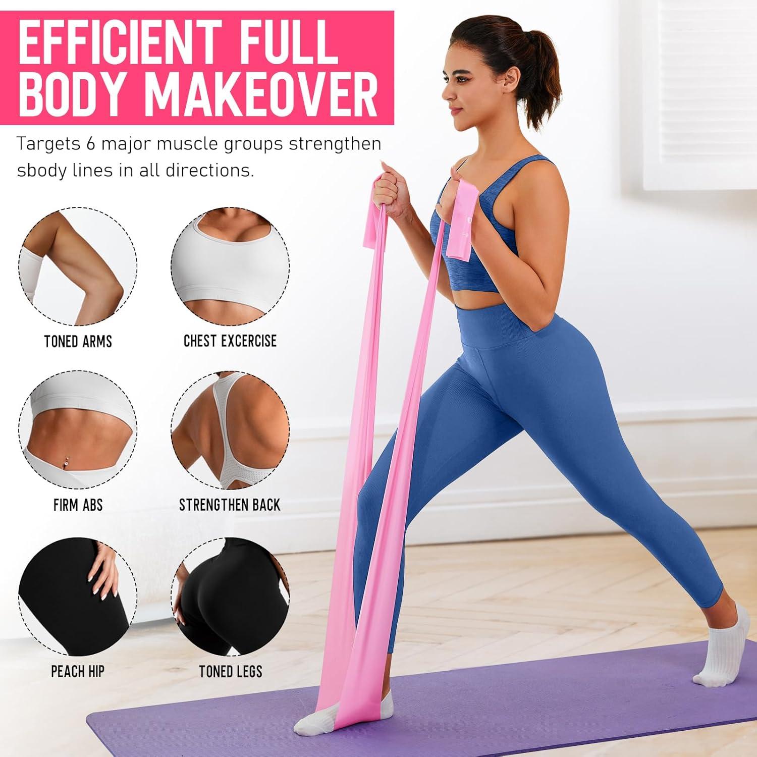 Active Forever Fabric Resistance Bands Set Of 3, Non Slip Exercise Booty Bands, Workout Loop Bands For Women Men For Fitness Workout Yoga Training Gym Home