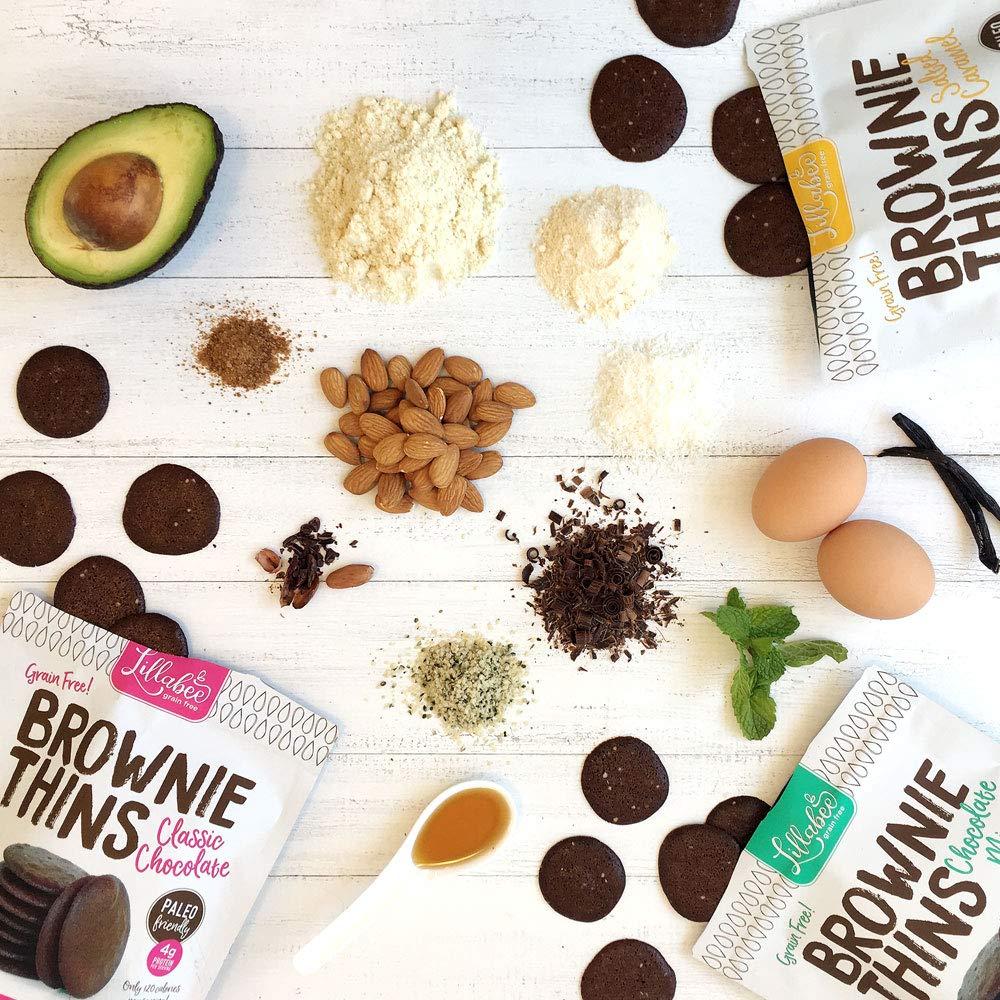 Lillabee Brownie Thins Variety Pack, Paleo Friendly, Gluten Free, Carb