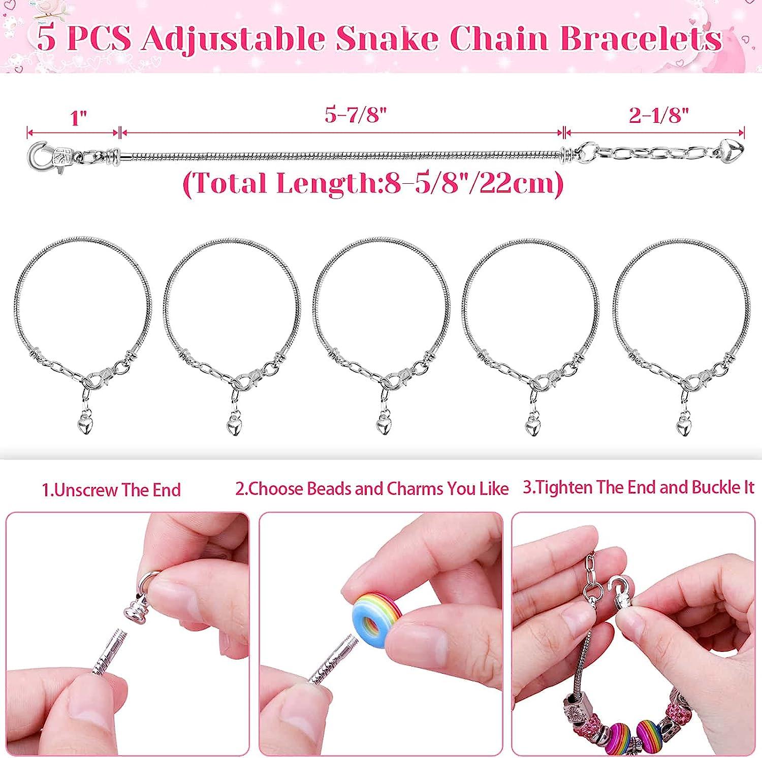 DIY 5-Chain and 55-Charm Bracelet Making Kit