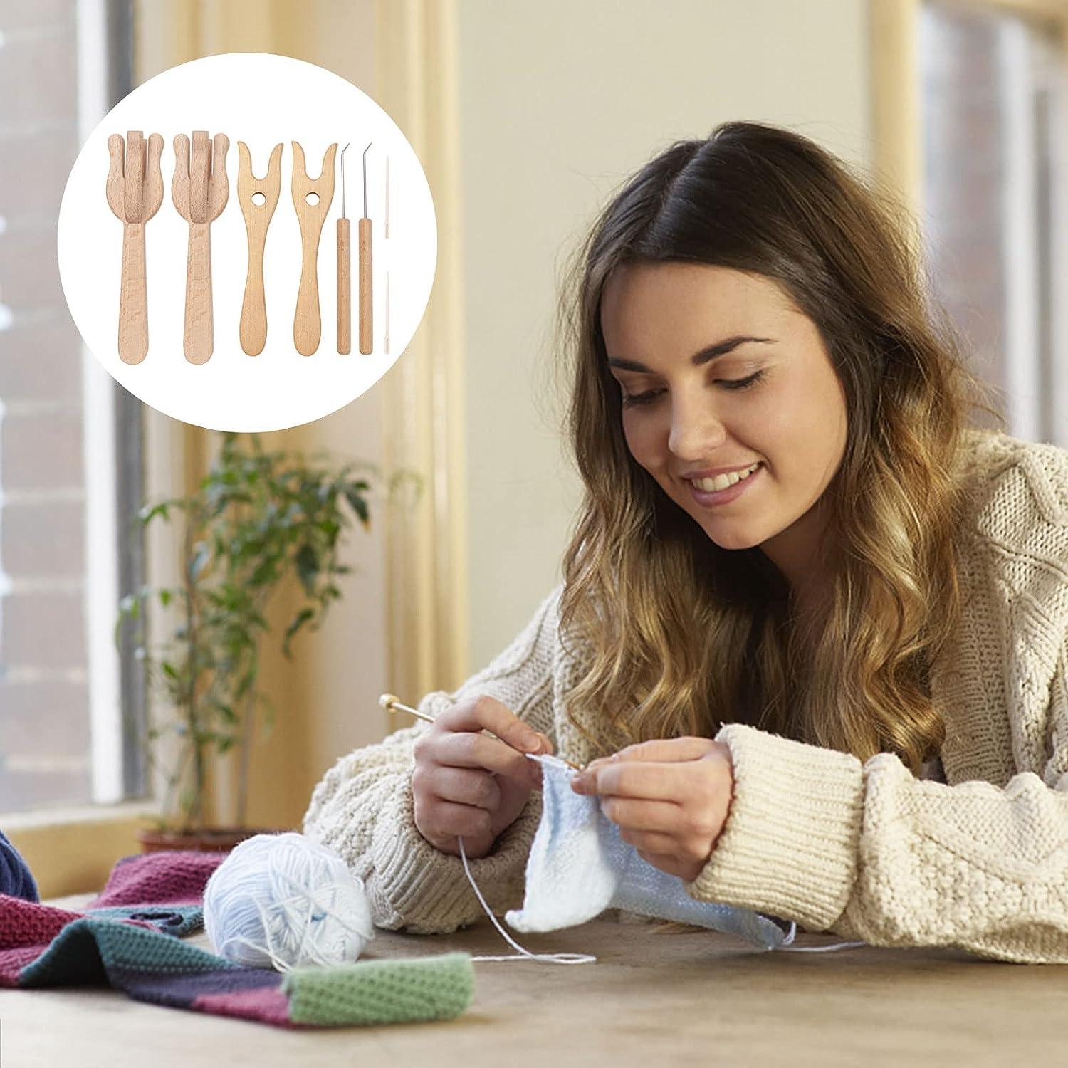 8Pcs Crochet Kit for Beginners Complete Crochet Knitting Kit
