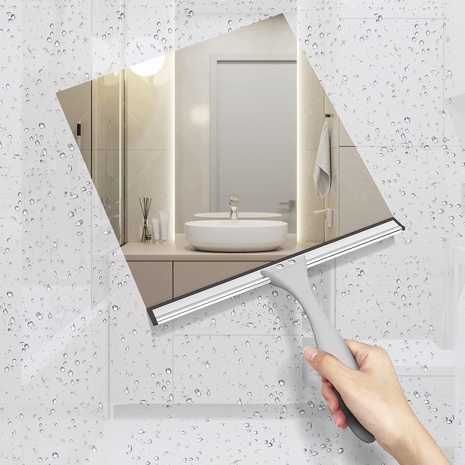 AmazerBath Shower Squeegee for Shower Glass Door, All-Purpose Car Wind
